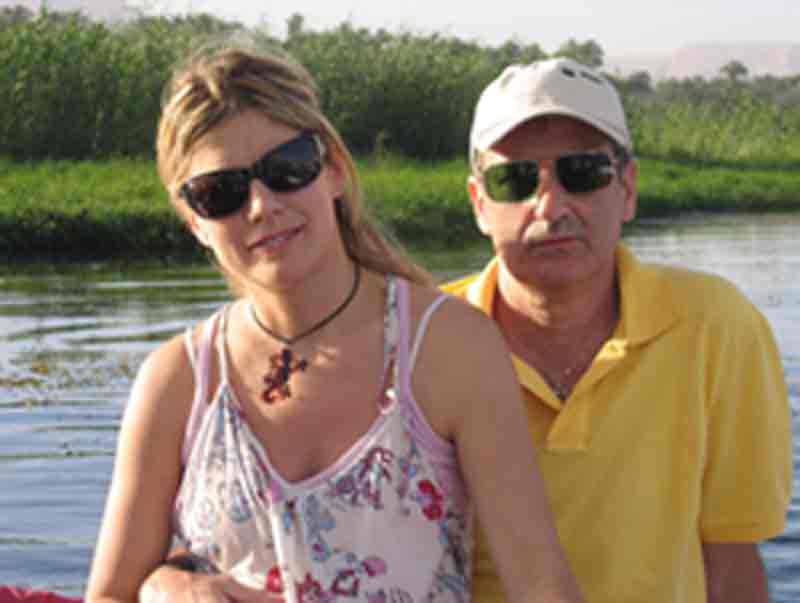 With my wife on The Nile_ Easter 2007